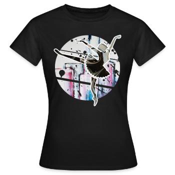 Ballett Danse - Frauen T-Shirt - Schwarz - Vorne - AI Model Female 172 dark (172cm)