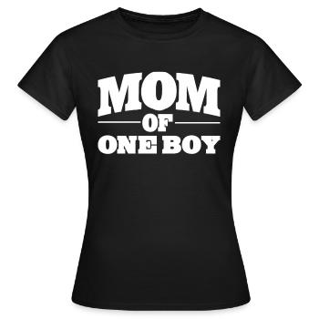 Maman Maman Maman d’un garçon Idée cadeau Fête des mères - T-shirt Femme - noir - Devant - AI Model Female 172 dark (172cm)