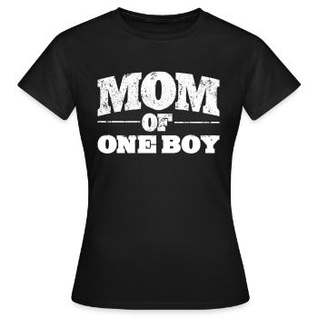 Maman Maman Maman d’un garçon Idée cadeau Fête des mères - T-shirt Femme - noir - Devant - AI Model Female 172 dark (172cm)