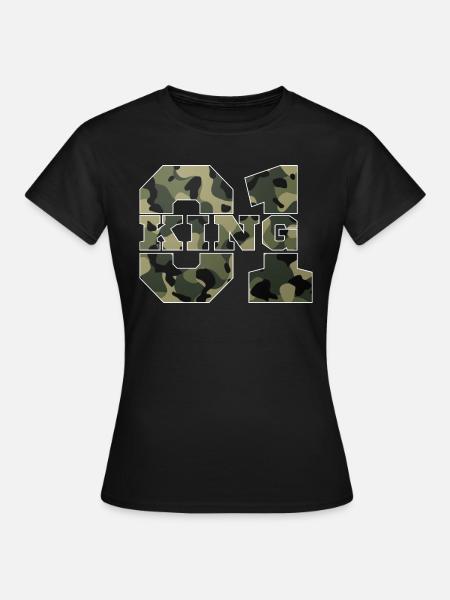 King - Queen gift gift idea - Women's T-Shirt - black