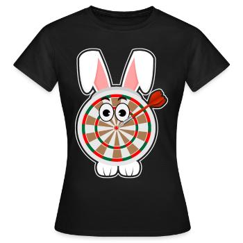 Fléchettes Fléchettes Bullseye Fléchettes Fléchettes - T-shirt Femme - noir - Devant - AI Model Female 172 dark (172cm)