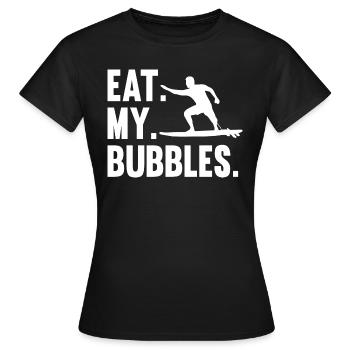 Surfing Surfer Surfer - Women's T-Shirt - black - Front - AI Model Female 172 dark (172cm)