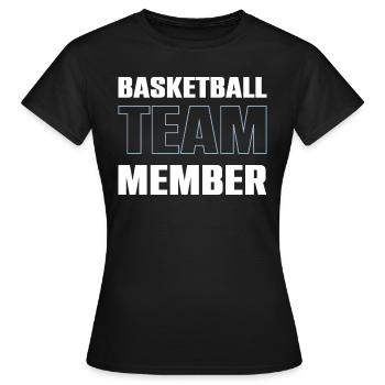 Équipe de basket-ball - T-shirt Femme - noir - Devant - AI Model Female 172 dark (172cm)