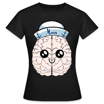 Cerveau marin marin marin cerveau marin - T-shirt Femme - noir - Devant - AI Model Female 172 dark (172cm)