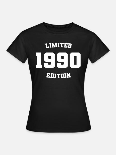 Limitierte Auflage 1990 - Frauen T-Shirt - Schwarz