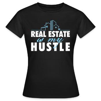 Immobilien sind meine Hektik - Makler Makler - Frauen T-Shirt - Schwarz - Vorne - AI Model Female 172 dark (172cm)