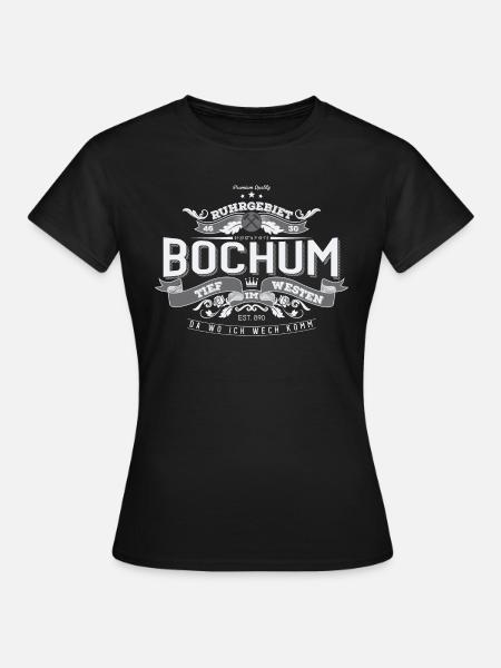 Premium Quality Bochum w/g - Frauen T-Shirt - Schwarz