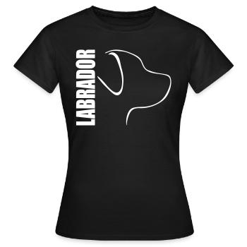 LABRADOR PROFIL - Frauen T-Shirt - Schwarz - Vorne - AI Model Female 172 dark (172cm)