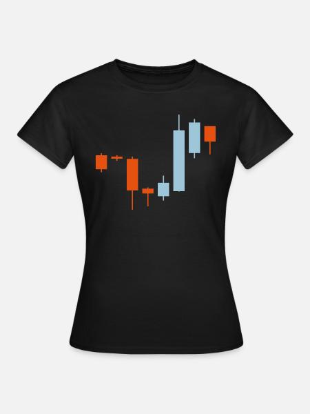 Stocks Chart Trading 2 - Frauen T-Shirt - Schwarz