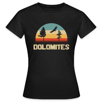 cadeau des montagnes de dolomite - T-shirt Femme - noir - Devant - AI Model Female 172 dark (172cm)