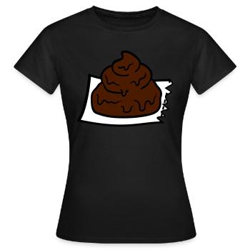 bande dessinée bande dessinée s’est déchiré stueck - T-shirt Femme - noir - Devant - AI Model Female 172 dark (172cm)