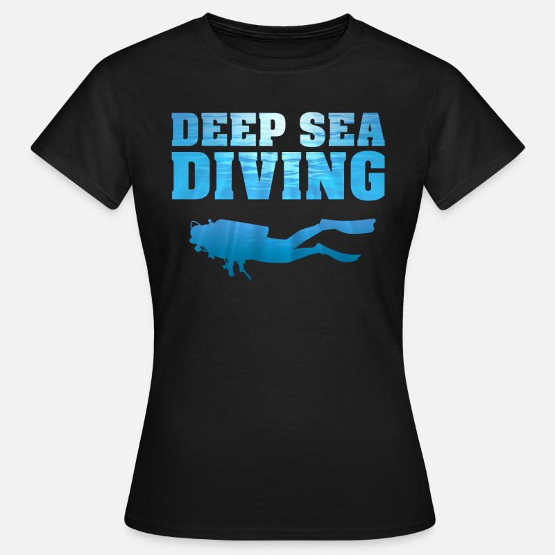 Diving Divers Deep Sea Divers - Women's T-Shirt - black