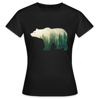 Aventure Outsider Outdoor Nature - T-shirt Femme - noir - Devant - AI Model Female 172 dark (172cm)