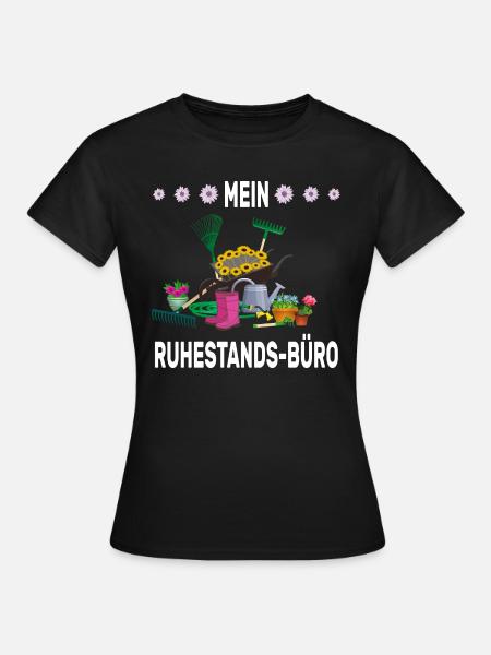 Garten Werkzeug Ruhestand Büro - Frauen T-Shirt - Schwarz