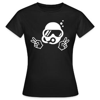 Diving Dive Dive - Women's T-Shirt - black - Front - AI Model Female 172 dark (172cm)
