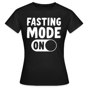 Fastenmodus An Ramadan - Frauen T-Shirt - Schwarz - Vorne - AI Model Female 172 dark (172cm)