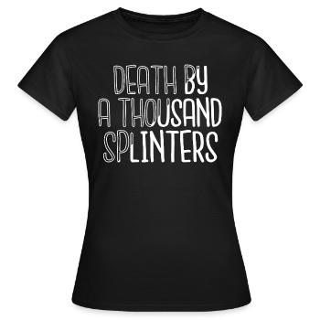 john carpenter tshirts woodcutter - Women's T-Shirt - black - Front - AI Model Female 172 dark (172cm)
