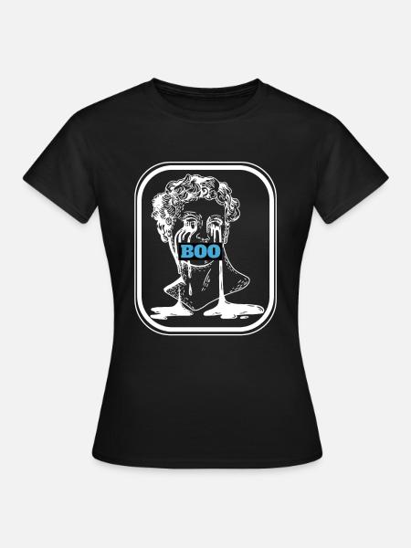 Helloween Antike Büste BOO - Frauen T-Shirt - Schwarz