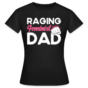 Autonomisation de l’égalité des sexes F - T-shirt Femme - noir - Devant - AI Model Female 172 dark (172cm)