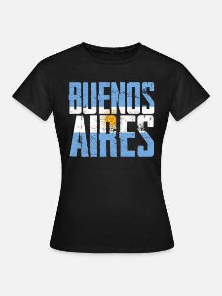 Buenos Aires Argentinien - Dame-T-shirt - sort