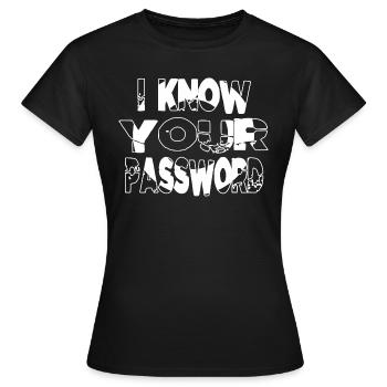Sayings Hack Out Hacking Engineer Fingers Internet - Women's T-Shirt - black - Front - AI Model Female 172 dark (172cm)