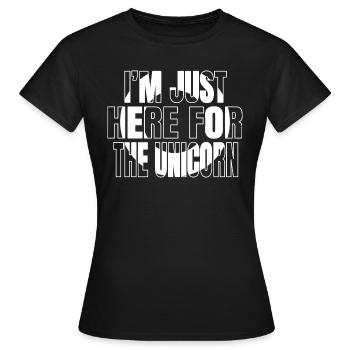 dabbing unicorn unicorns funny birthday gift jokes - Frauen T-Shirt - Schwarz - Vorne - AI Model Female 172 dark (172cm)