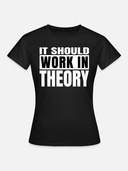 automation artificial happy awesome - Frauen T-Shirt - Schwarz