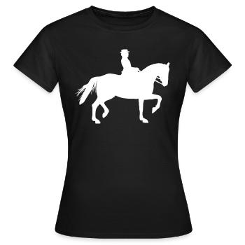 Equitation Riding Equestrian Equestrian Equestrian sport - Women's T-Shirt - black - Front - AI Model Female 172 dark (172cm)