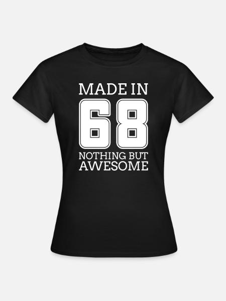 Geboren in 1968 - Vrouwen T-shirt - zwart