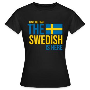 Suède suédois - T-shirt Femme - noir - Devant - AI Model Female 172 dark (172cm)