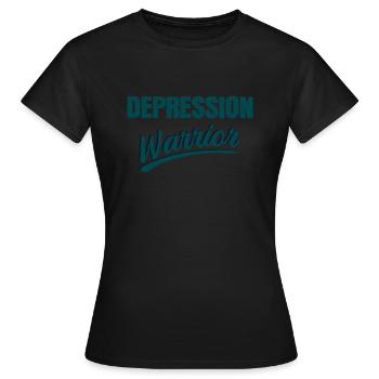 Chasseur déprimé Déprimé Dire drôle - T-shirt Femme - noir - Devant - AI Model Female 172 dark (172cm)
