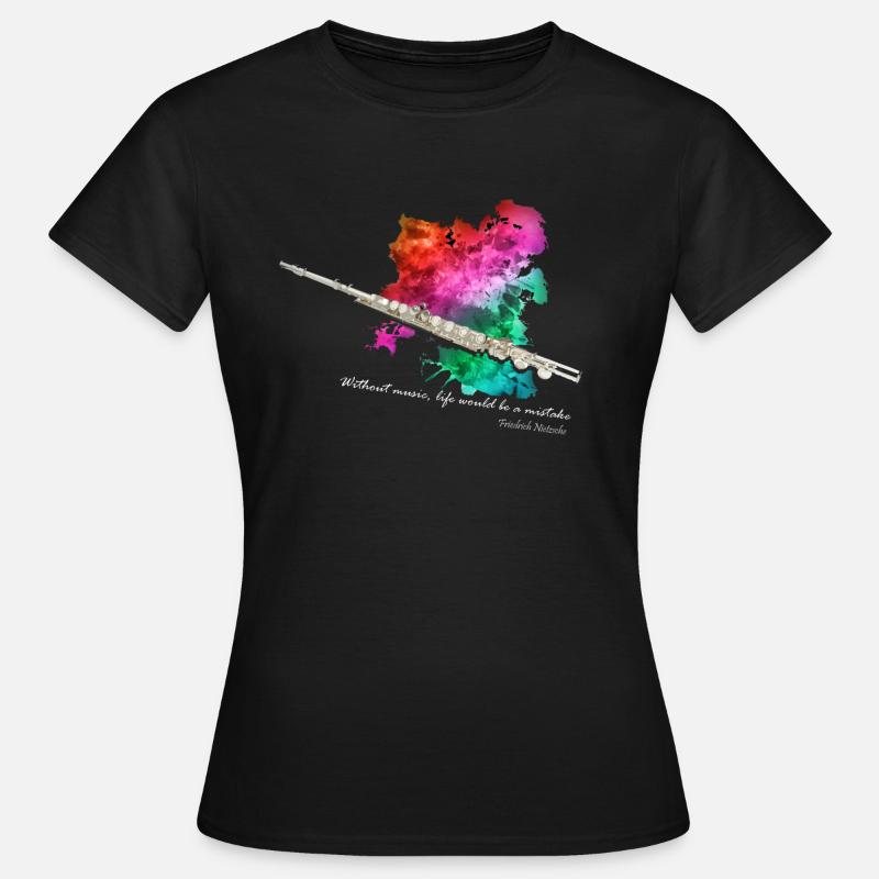 Transverse flute - Women's T-Shirt - black