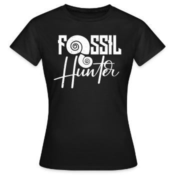 Fossil Hunter - Frauen T-Shirt - Schwarz - Vorne - AI Model Female 172 dark (172cm)
