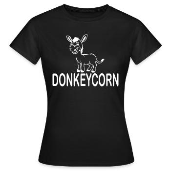 Esel d’âne - T-shirt Femme - noir - Devant - AI Model Female 172 dark (172cm)