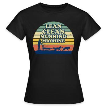 Husky Owner Sledding Dog Sledge Gesc - Women's T-Shirt - black - Front - AI Model Female 172 dark (172cm)