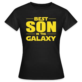 Bester Sohn in der Galaxis - Frauen T-Shirt - Schwarz - Vorne - AI Model Female 172 dark (172cm)
