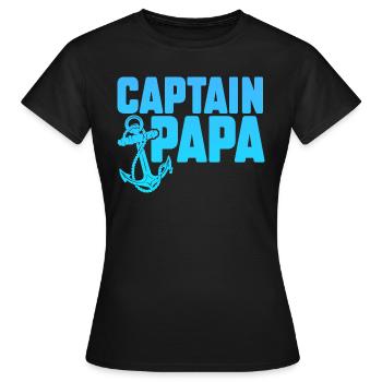 Lake Sailor Fisherman Boat Driver - Drôle de capitaine - T-shirt Femme - noir - Devant - AI Model Female 172 dark (172cm)