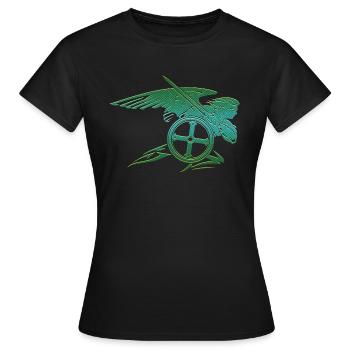Michael Erzengel Heiliger Christlicher Engel Heiliger Heiliger Snkt - Frauen T-Shirt - Schwarz - Vorne - AI Model Female 172 dark (172cm)