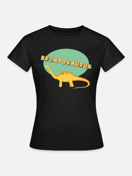Brontosaurus - Frauen T-Shirt - Schwarz