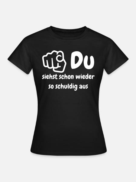 Schuld - Frauen T-Shirt - Schwarz