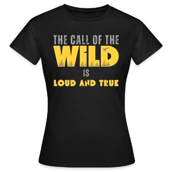 Aventure en plein air Randonnée Camping Drôle de Plein air Dites - T-shirt Femme - noir - Devant - AI Model Female 172 dark (172cm)
