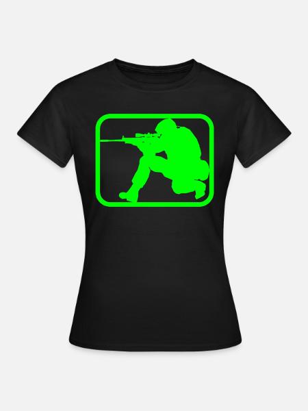 gun - Frauen T-Shirt - Schwarz