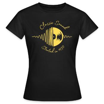 Klassischer Vinyl-Sound - Frauen T-Shirt - Schwarz - Vorne - AI Model Female 172 dark (172cm)
