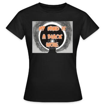 Mon est un trou noir - T-shirt Femme - noir - Devant - AI Model Female 172 dark (172cm)