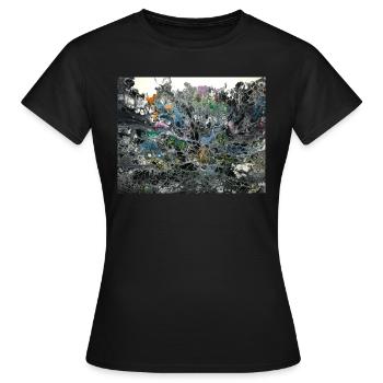 / Versement - T-shirt Femme - noir - Devant - AI Model Female 172 dark (172cm)
