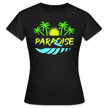 surf paradise - Frauen T-Shirt - Schwarz - Vorne - AI Model Female 172 dark (172cm)