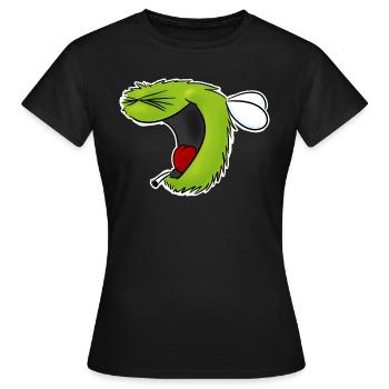 Hahahahaha bourdon - T-shirt Femme - noir - Devant - AI Model Female 172 dark (172cm)