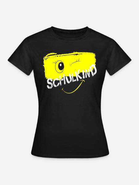 Schulkind 2025 Relaxed Fit Unisex Organic - Frauen T-Shirt - Schwarz