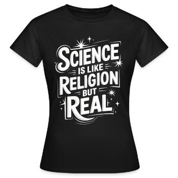 Atheismus Atheist Anti-Religion Agnostiker - Frauen T-Shirt - Schwarz - Vorne - AI Model Female 172 dark (172cm)