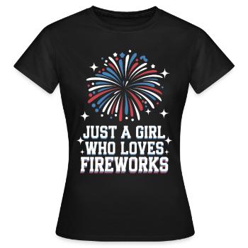 Pyrotechnie Feux d’artifice Pyrotechnie - T-shirt Femme - noir - Devant - AI Model Female 172 dark (172cm)